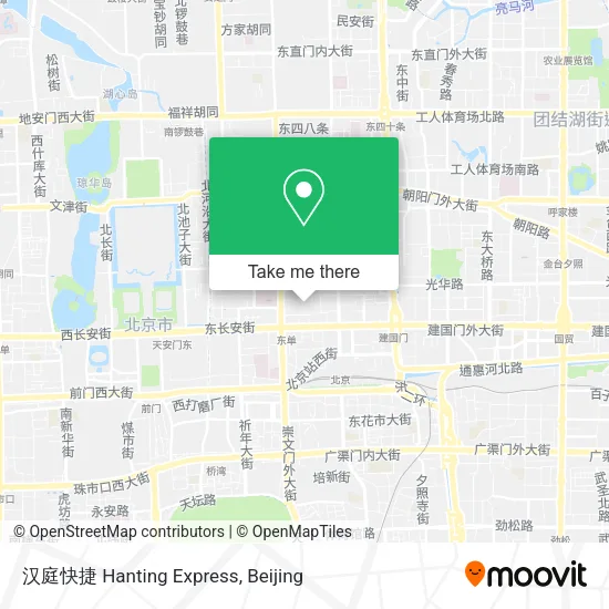 汉庭快捷 Hanting Express map