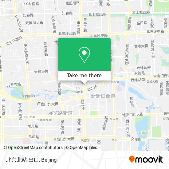 北京北站-出口 map