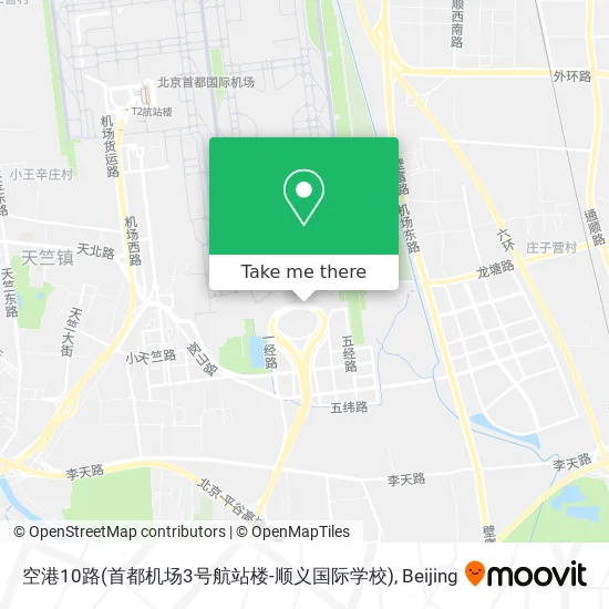 空港10路(首都机场3号航站楼-顺义国际学校) map
