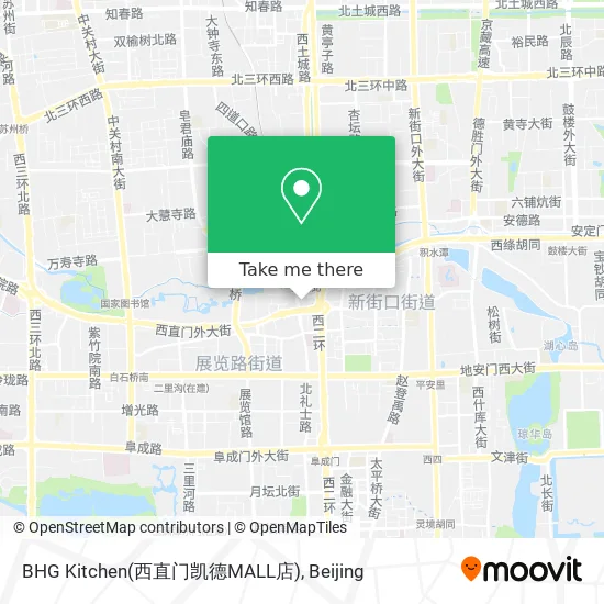 BHG Kitchen(西直门凯德MALL店) map