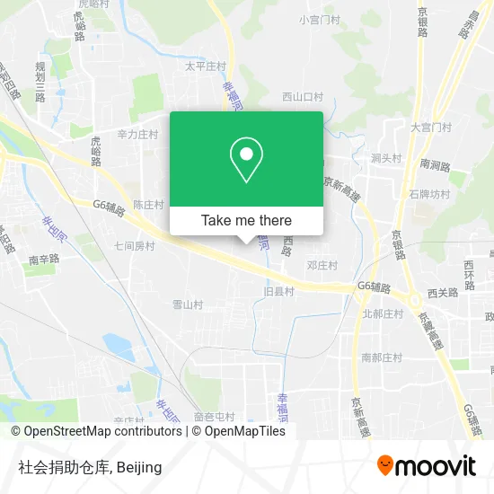 社会捐助仓库 map
