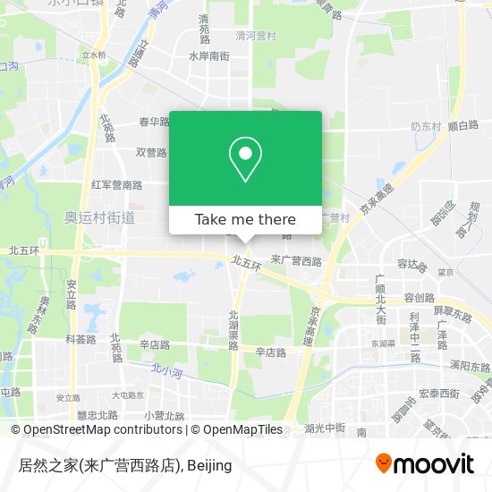 居然之家(来广营西路店) map