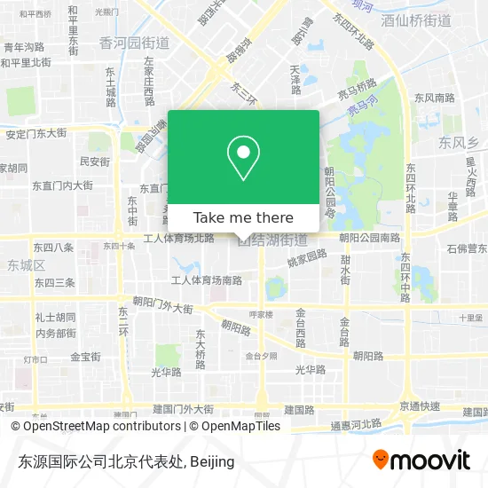 东源国际公司北京代表处 map