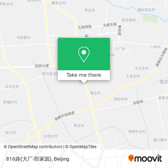 816路(大厂-郎家园) map