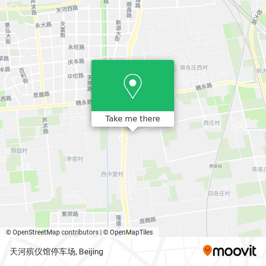 天河殡仪馆停车场 map