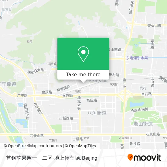 首钢苹果园一、二区-地上停车场 map