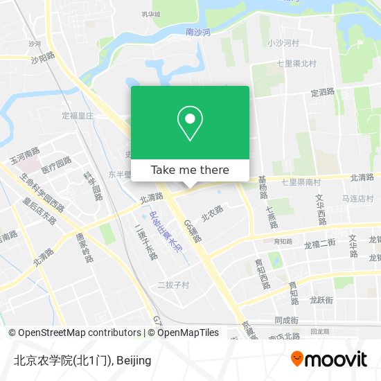 北京农学院(北1门) map