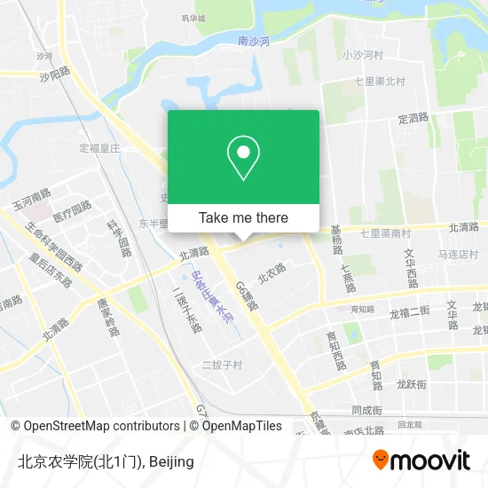 北京农学院(北1门) map