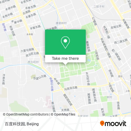 百度科技园 map