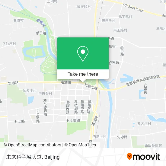 未来科学城大道 map