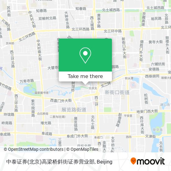中泰证券(北京)高梁桥斜街证券营业部 map