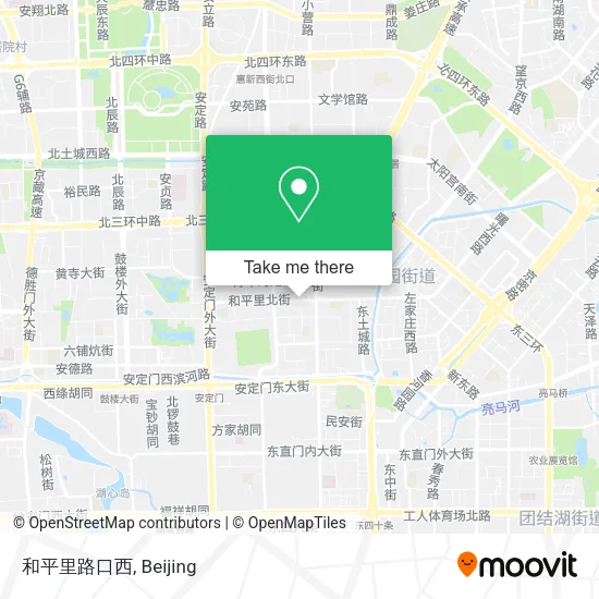 和平里路口西 map