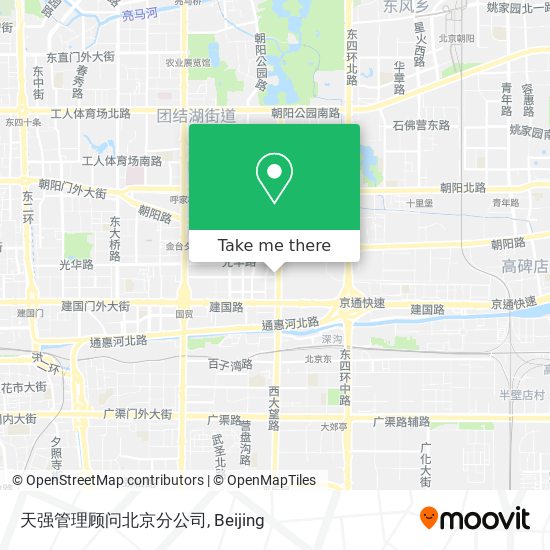 天强管理顾问北京分公司 map