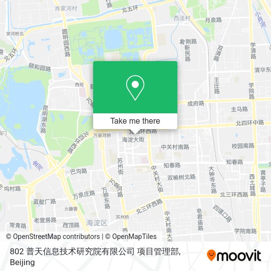 802 普天信息技术研究院有限公司 项目管理部 map