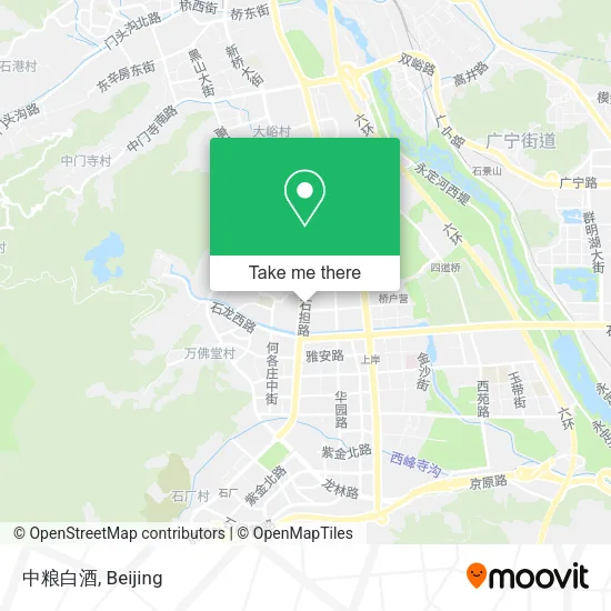 中粮白酒 map
