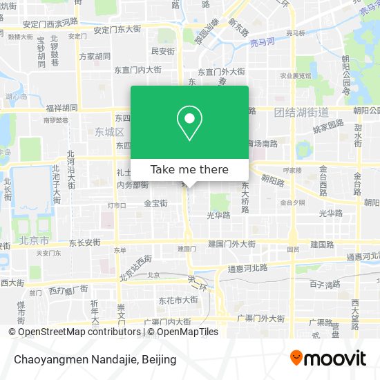 Chaoyangmen Nandajie map