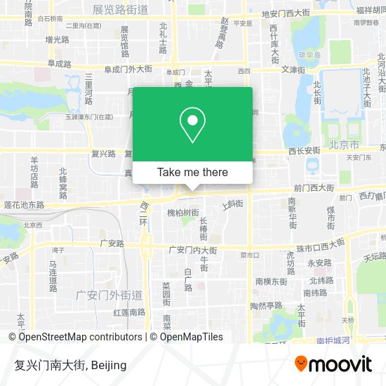 复兴门南大街 map