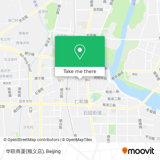 华联商厦(顺义店) map