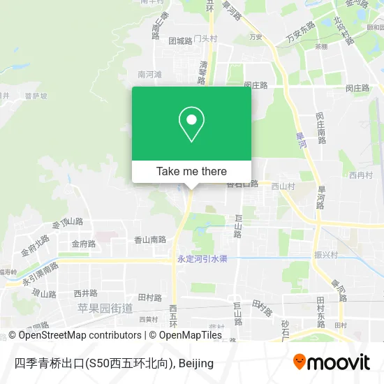 四季青桥出口(S50西五环北向) map