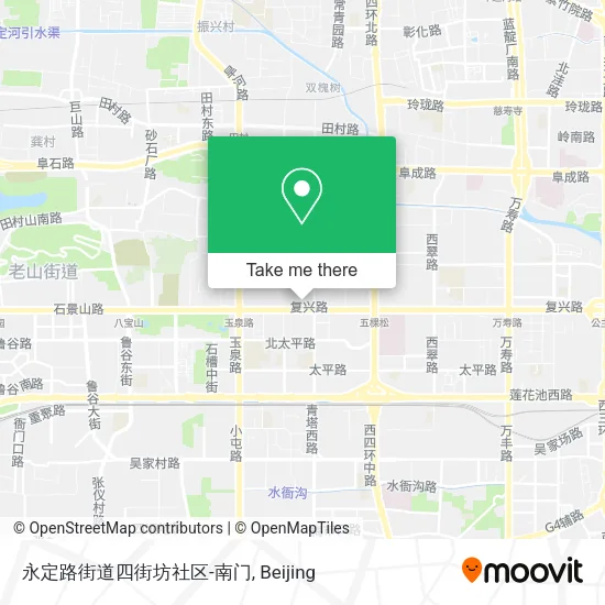 永定路街道四街坊社区-南门 map