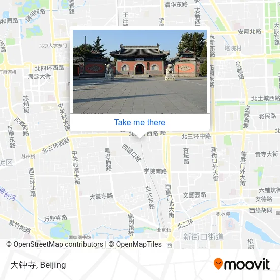 大钟寺 map