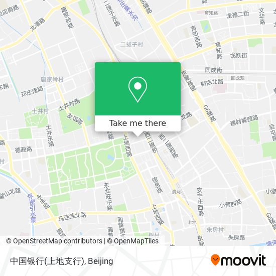 中国银行(上地支行) map