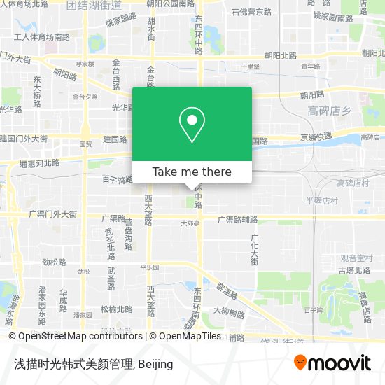 浅描时光韩式美颜管理 map