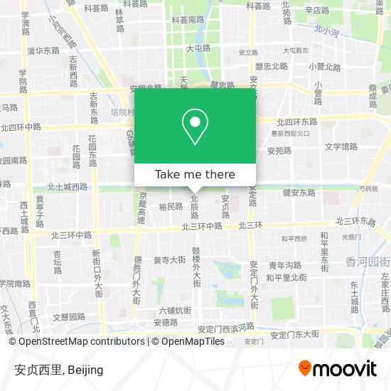 安贞西里 map