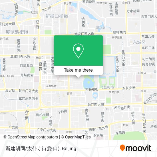 新建胡同/太仆寺街(路口) map
