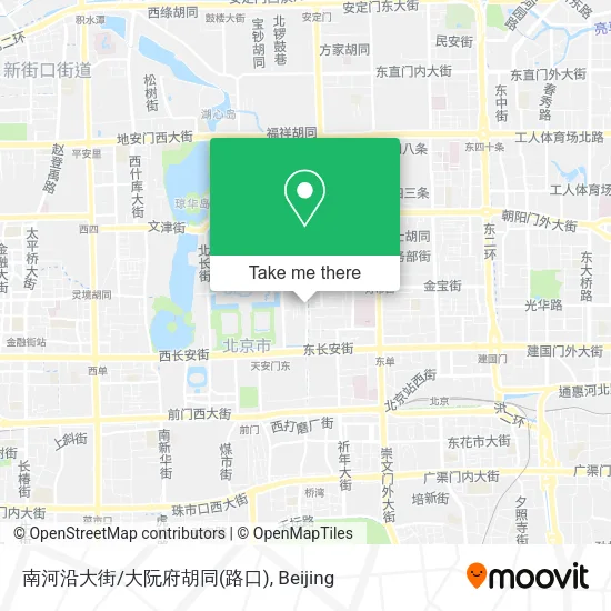 南河沿大街/大阮府胡同(路口) map