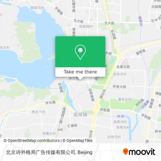 北京诗外格局广告传媒有限公司 map