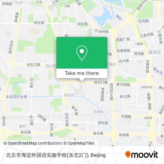 北京市海淀外国语实验学校(东北2门) map