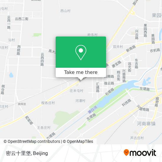 密云十里堡 map