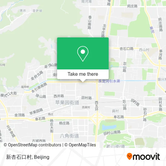 新杏石口村 map