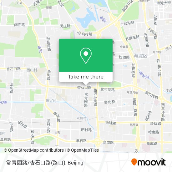 常青园路/杏石口路(路口) map