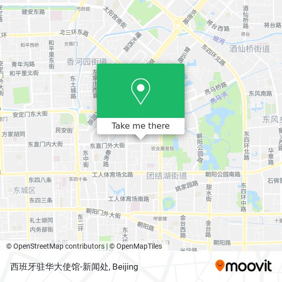 西班牙驻华大使馆-新闻处 map