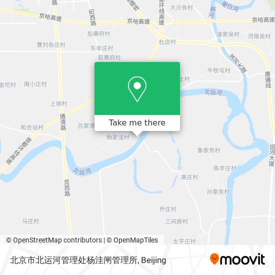 北京市北运河管理处杨洼闸管理所 map