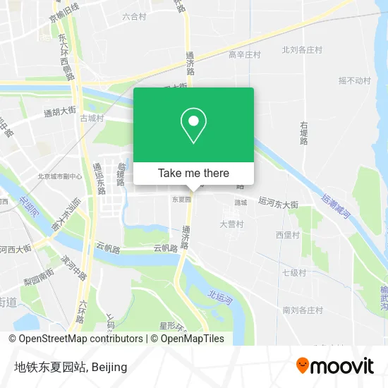 地铁东夏园站 map