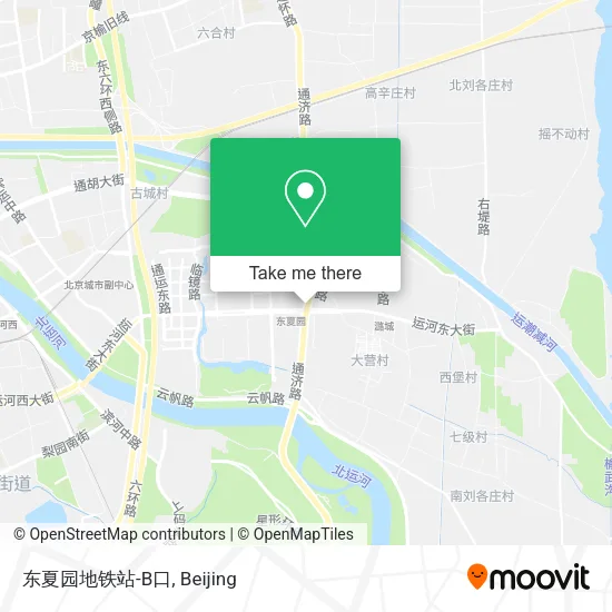 东夏园地铁站-B口 map