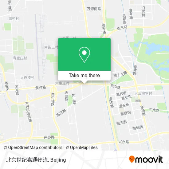 北京世纪嘉通物流 map