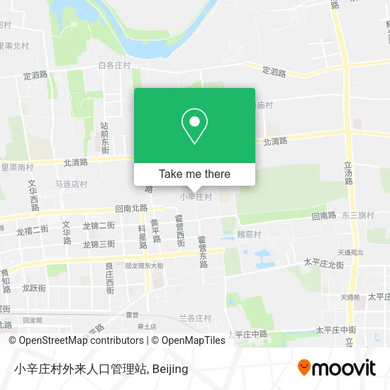 小辛庄村外来人口管理站 map
