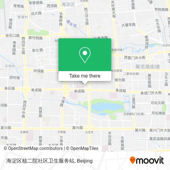 海淀区核二院社区卫生服务站 map