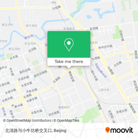 北清路与小牛坊桥交叉口 map