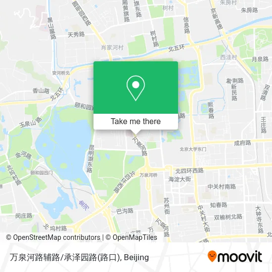 万泉河路辅路/承泽园路(路口) map