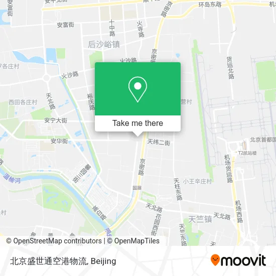 北京盛世通空港物流 map