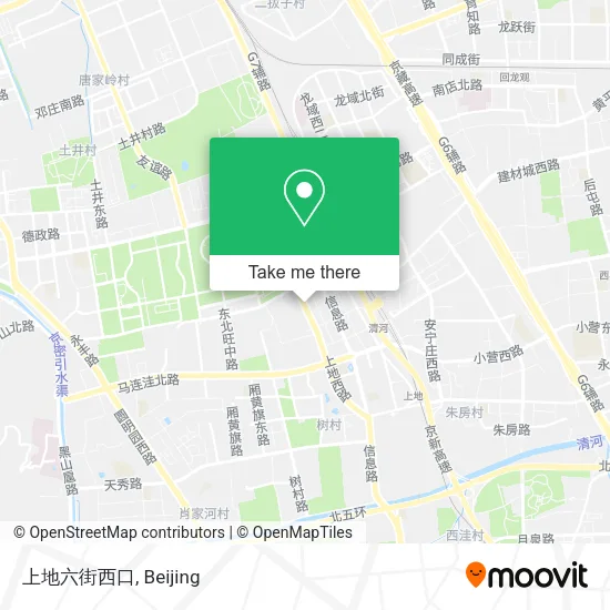 上地六街西口 map