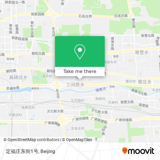 定福庄东街1号 map