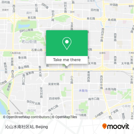 沁山水南社区站 map