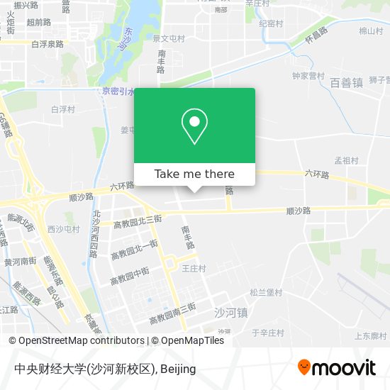 中央财经大学(沙河新校区) map