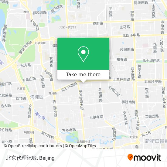 北京代理记账 map